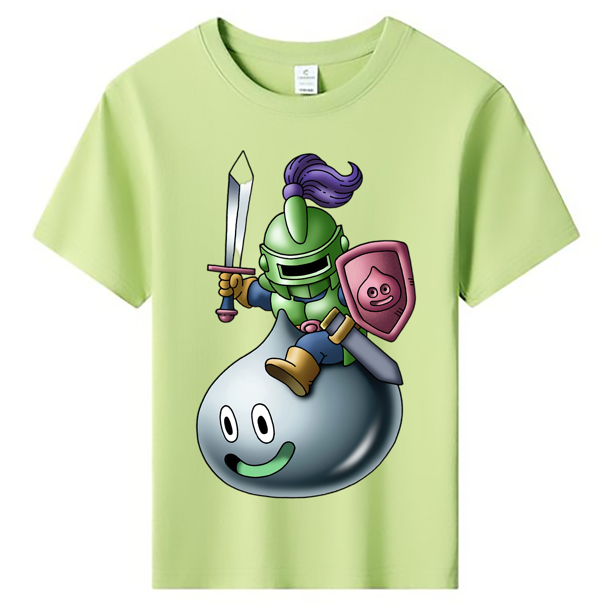 （画像用） ドラゴンクエスト Doragon Kuesuto Dragon Quest 綿100％キッズTシャツ（フロントプリント）